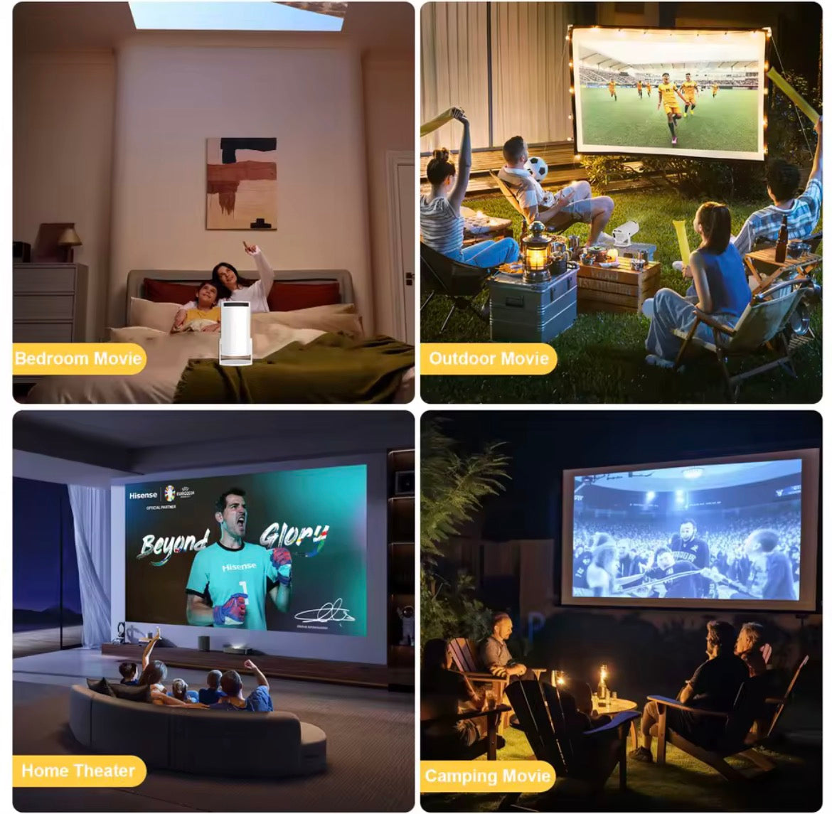 Projecteur Vidéo 1080p / 4K – Cinéma Portable Haute Définition