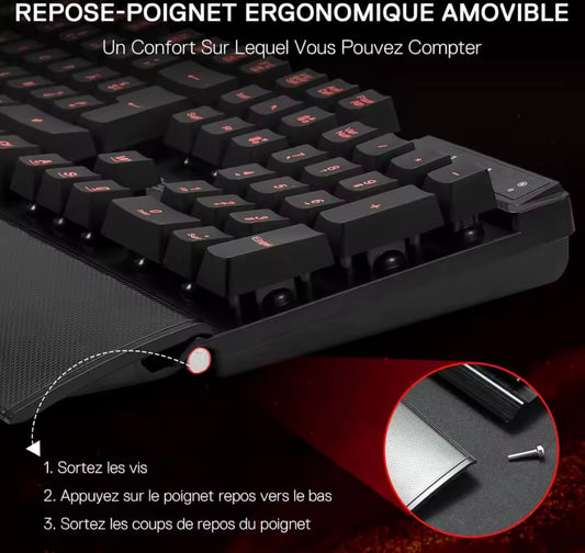 Clavier gamer Redragon K505 - Azerty.