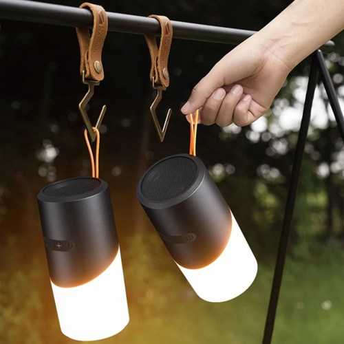 Enceinte Bluetooth portable sans fil étanche avec lumière RGB