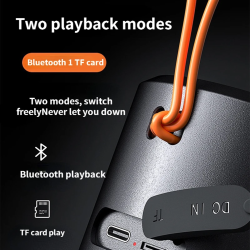 Enceinte Bluetooth portable sans fil étanche avec lumière RGB